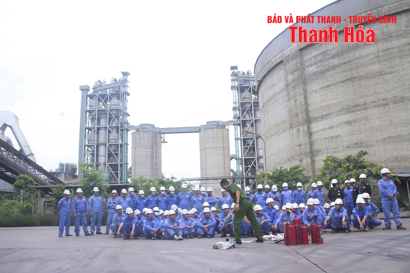 Nâng cao công tác phòng cháy, chữa cháy tại Công ty Xi măng Long Sơn
