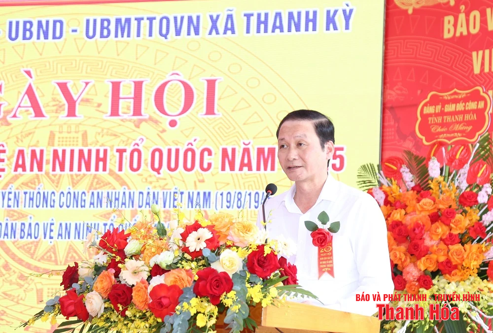 Chủ tịch UBND tỉnh Đỗ Minh Tuấn dự “Ngày hội toàn dân bảo vệ an ninh Tổ quốc” tại xã Thanh Kỳ