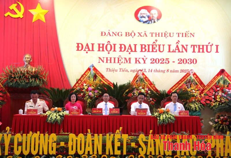 Đại hội Đại biểu Đảng bộ xã Thiệu Tiến lần thứ I, nhiệm kỳ 2025-2030