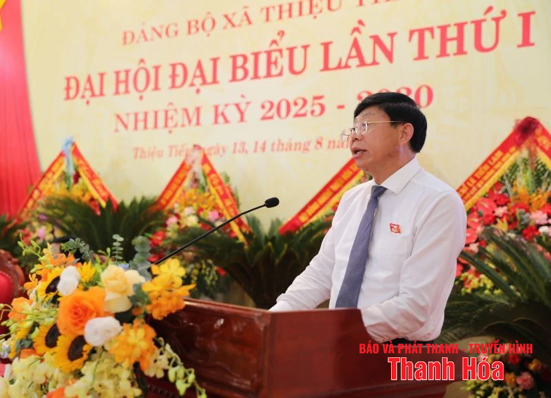 Đại hội Đại biểu Đảng bộ xã Thiệu Tiến lần thứ I, nhiệm kỳ 2025-2030