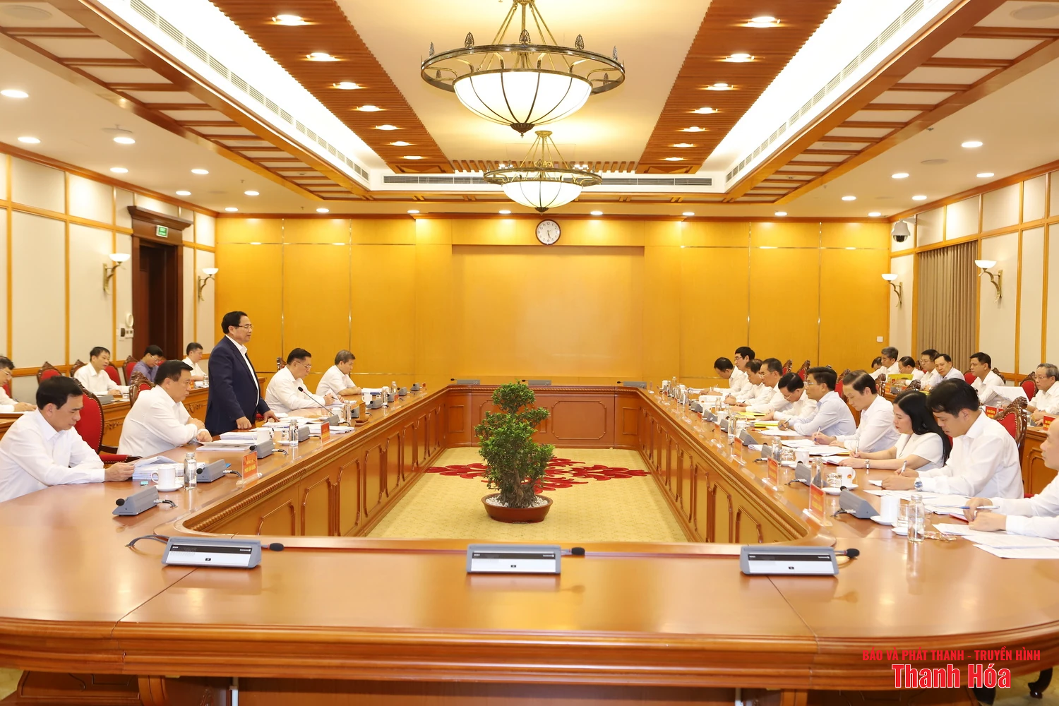 Thủ tướng Chính phủ Phạm Minh Chính chủ trì duyệt Đại hội đại biểu Đảng bộ tỉnh Thanh Hóa lần thứ XX, nhiệm kỳ 2025-2030