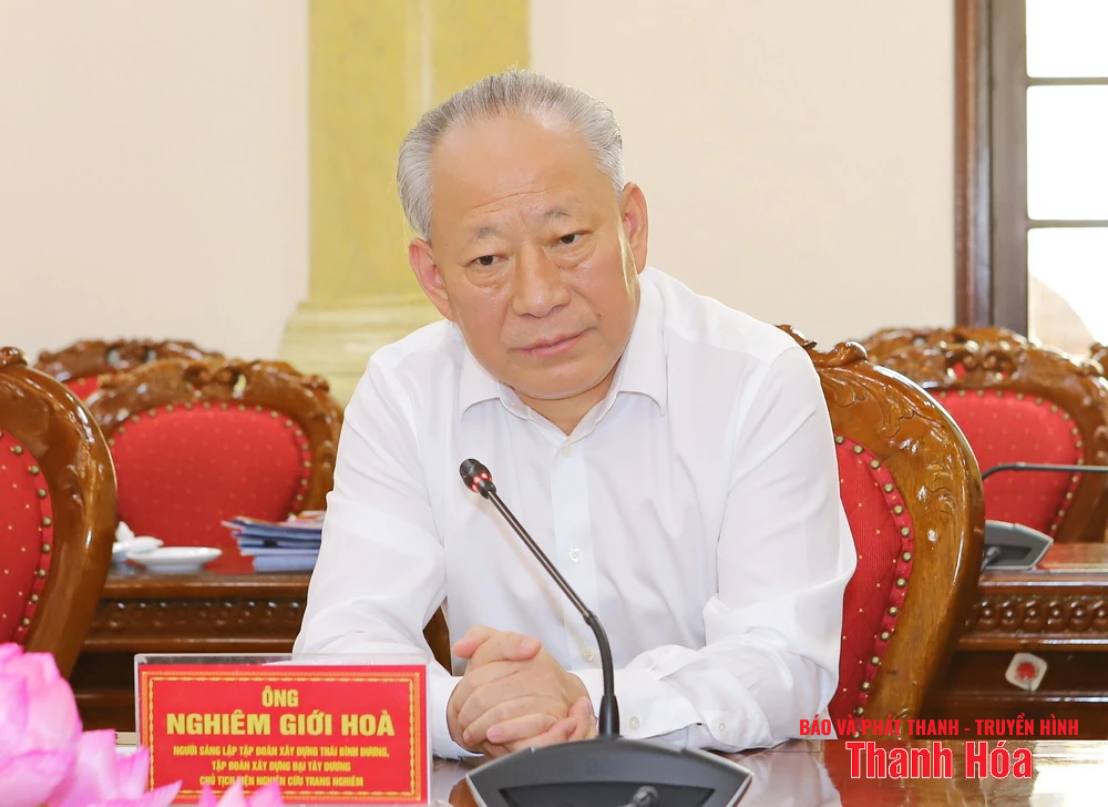 Thường trực Tỉnh ủy Thanh Hóa tiếp và làm việc với Tập đoàn Xây dựng Thái Bình Dương