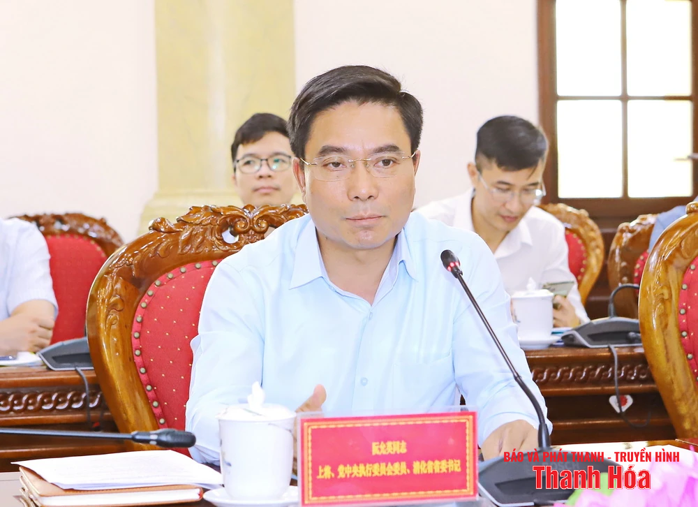 Thường trực Tỉnh ủy Thanh Hóa tiếp và làm việc với Tập đoàn Xây dựng Thái Bình Dương
