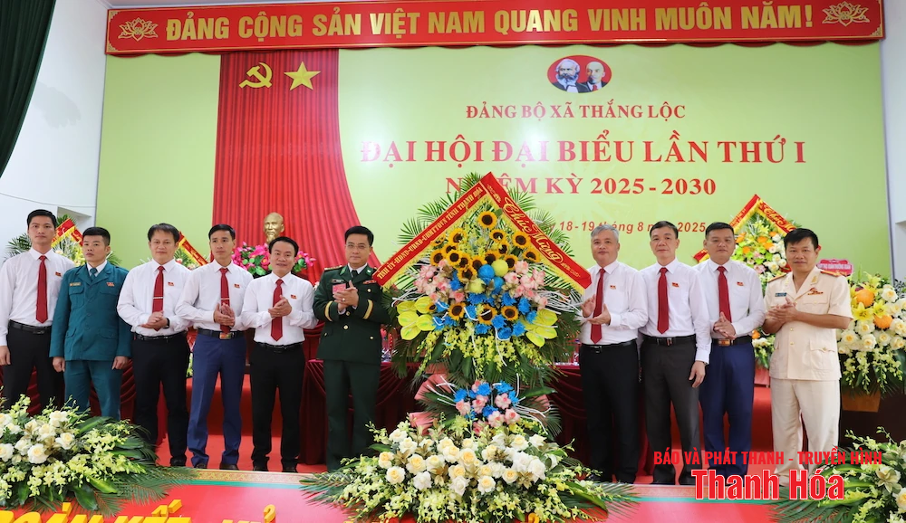 Đại hội Đại biểu Đảng bộ xã Thắng Lộc lần thứ I, nhiệm kỳ 2025 - 2030