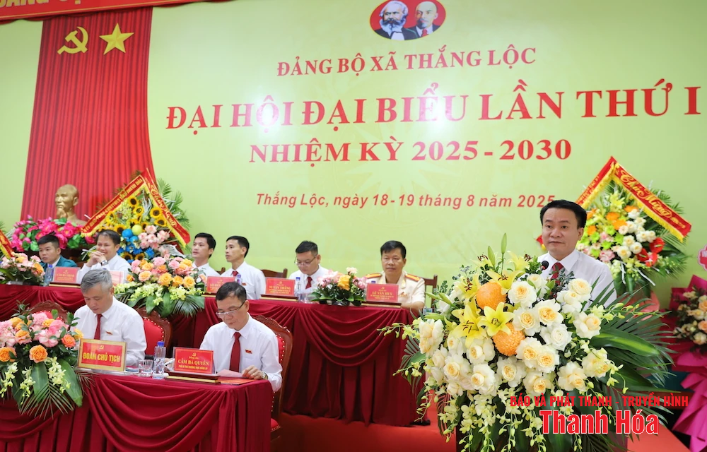 Đại hội Đại biểu Đảng bộ xã Thắng Lộc lần thứ I, nhiệm kỳ 2025 - 2030