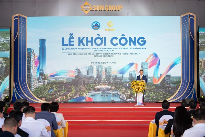 Đà Nẵng khởi công siêu tổ hợp văn hóa vui chơi giải trí, thương mại dịch vụ gần 80.000 tỷ đồng do Sun Group đầu tư