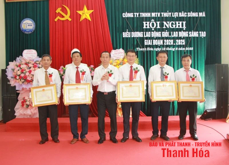 Công ty thủy lợi Bắc Sông Mã biểu dương lao động giỏi, lao động sáng tạo