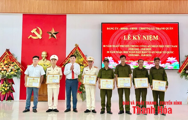 Xã Thanh Quân kỷ niệm 80 năm Ngày truyền thống CAND Việt Nam và 20 năm “Ngày hội toàn dân bảo vệ ANTQ”
