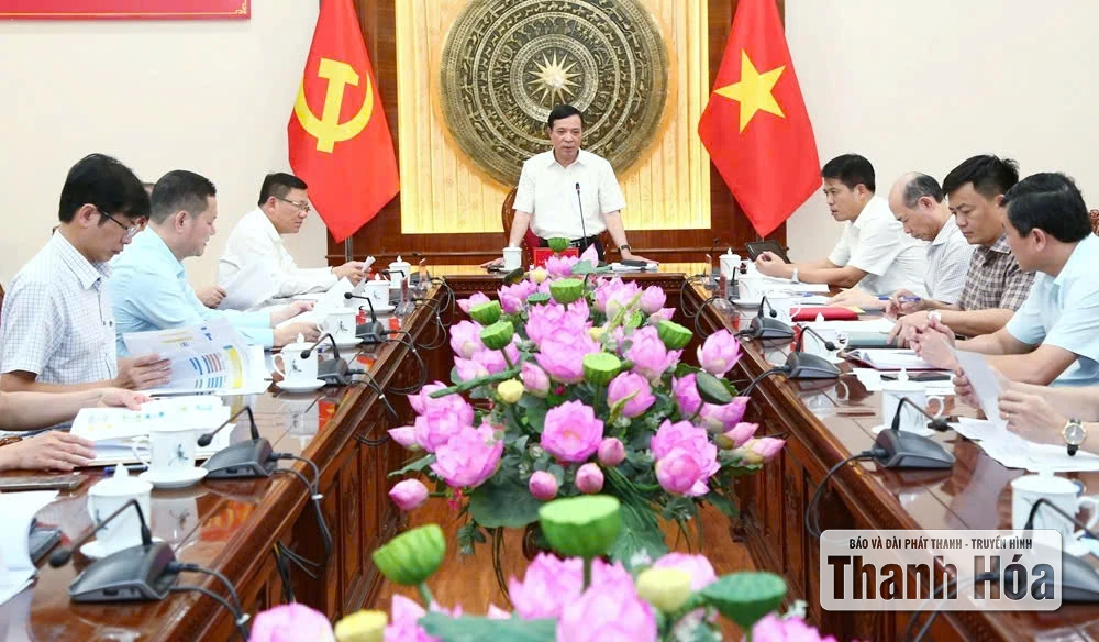Cho ý kiến về phương án tổ chức phục vụ Đại hội đại biểu Đảng bộ tỉnh Thanh Hóa lần thứ XX, nhiệm kỳ 2025-2030