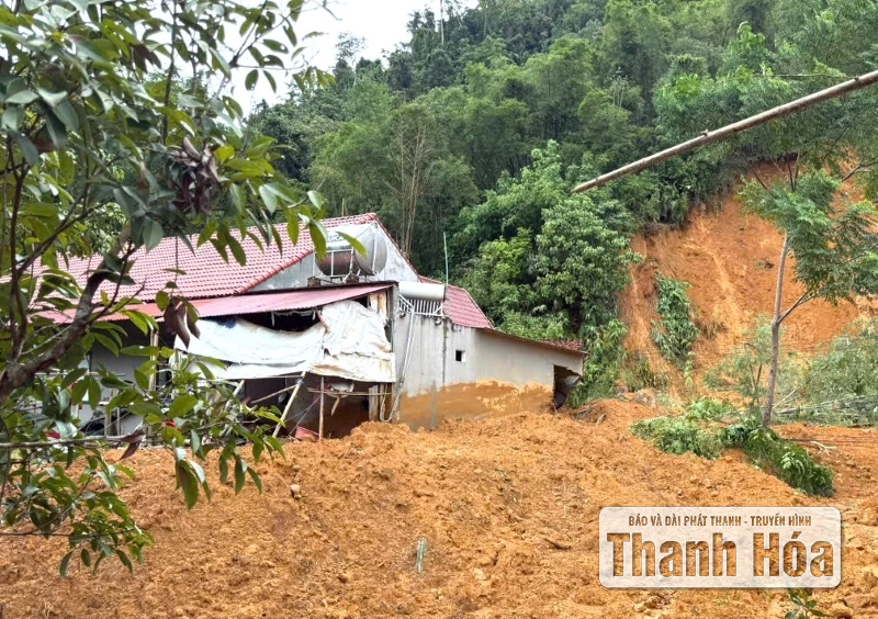 Xã Yên Nhân nhiều nhà dân bị hư hỏng, chia cắt