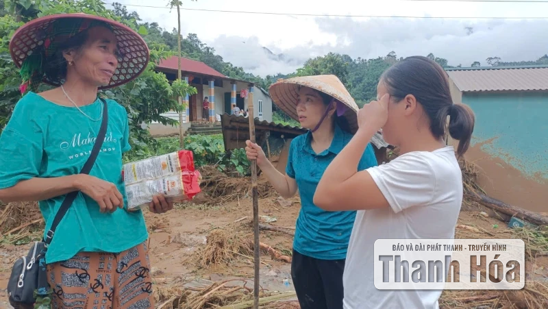 Xã Yên Nhân nhiều nhà dân bị hư hỏng, chia cắt