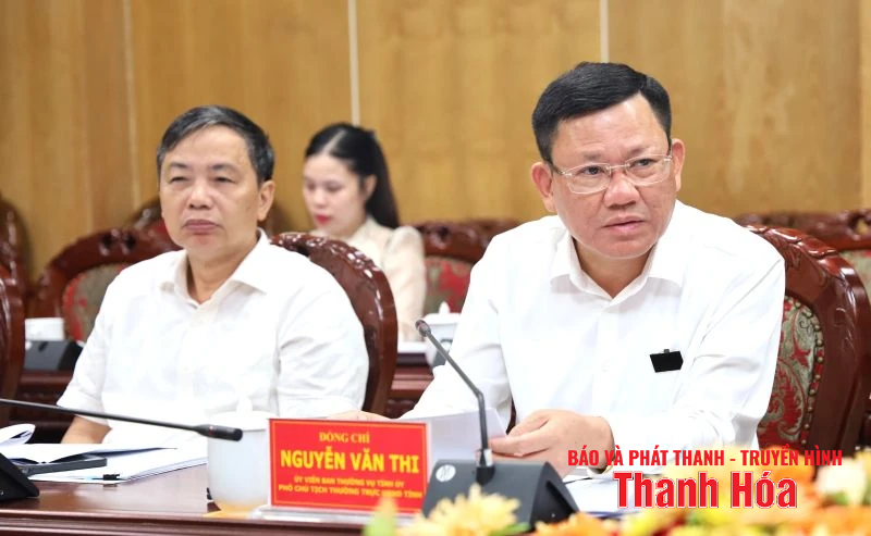 Tổ Biên tập của Tiểu ban Kinh tế - Xã hội Đại hội XIV làm việc với tỉnh Thanh Hóa