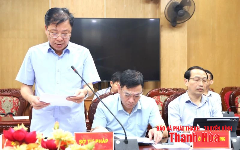Tổ Biên tập của Tiểu ban Kinh tế - Xã hội Đại hội XIV làm việc với tỉnh Thanh Hóa