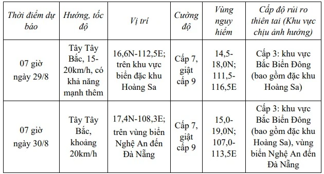 Áp thấp nhiệt đới mạnh lên trên biển, giật cấp 9