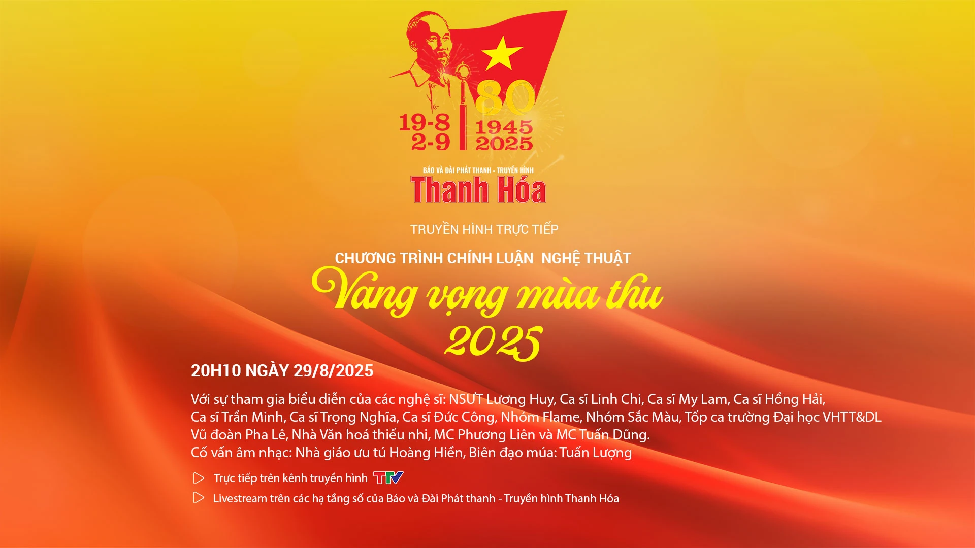 [Trực tiếp] Chương trình chính luận nghệ thuật “Vang vọng mùa Thu 2025”