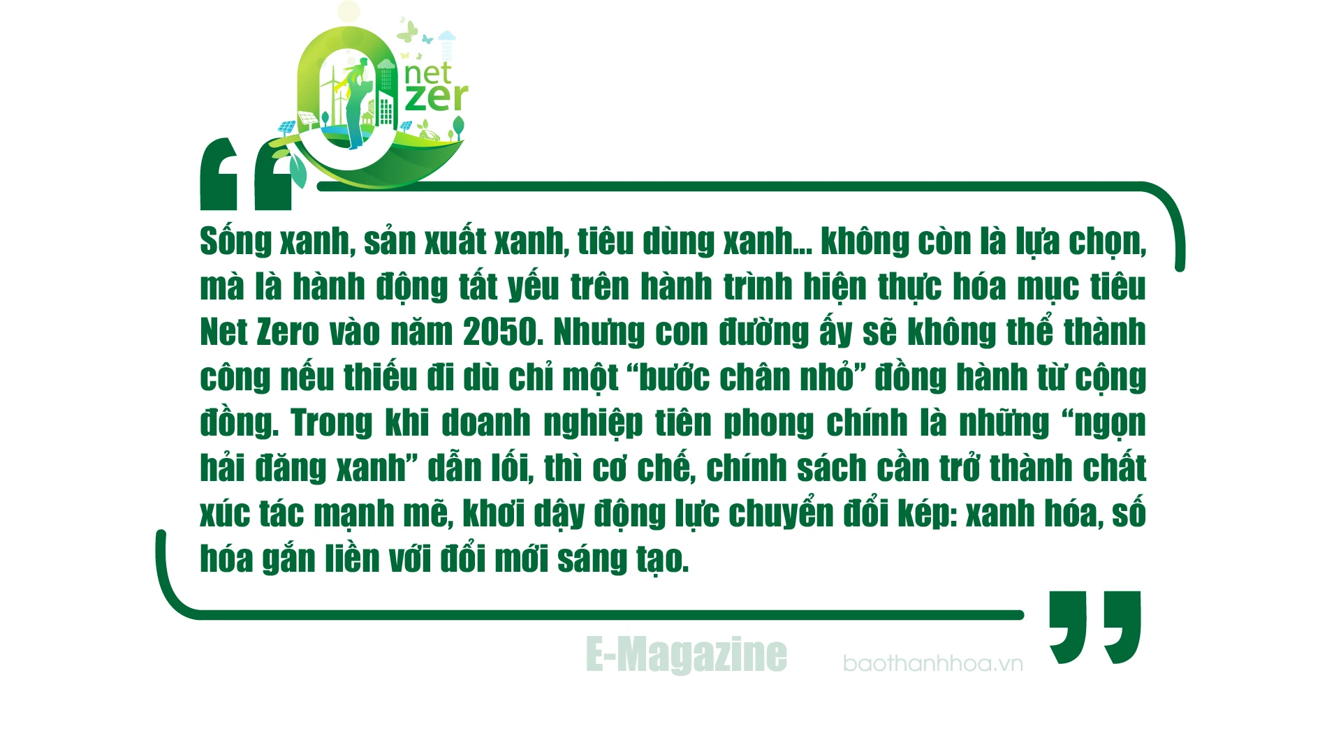 Bài cuối: Đường tới Net Zero, cần cộng đồng trách nhiệm