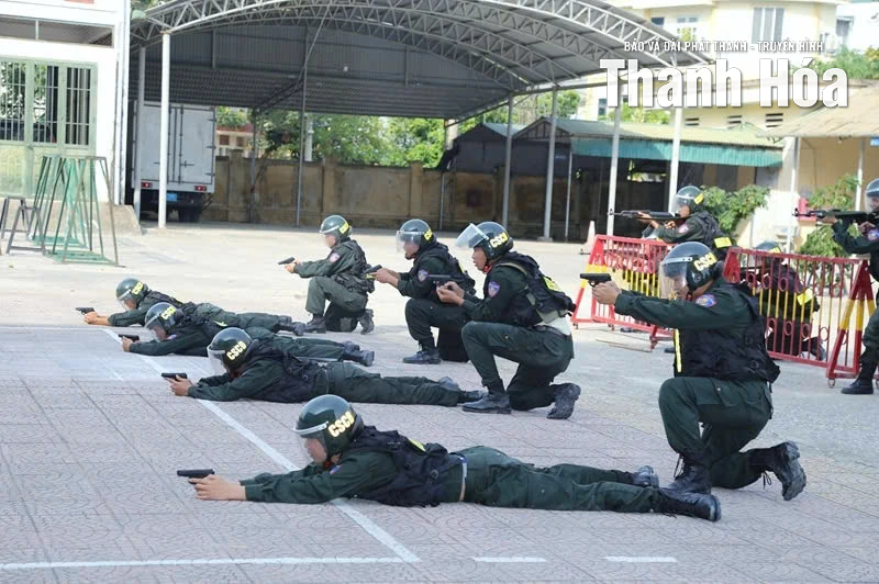 “Chất thép” của lực lượng Cảnh sát cơ động Thanh Hóa