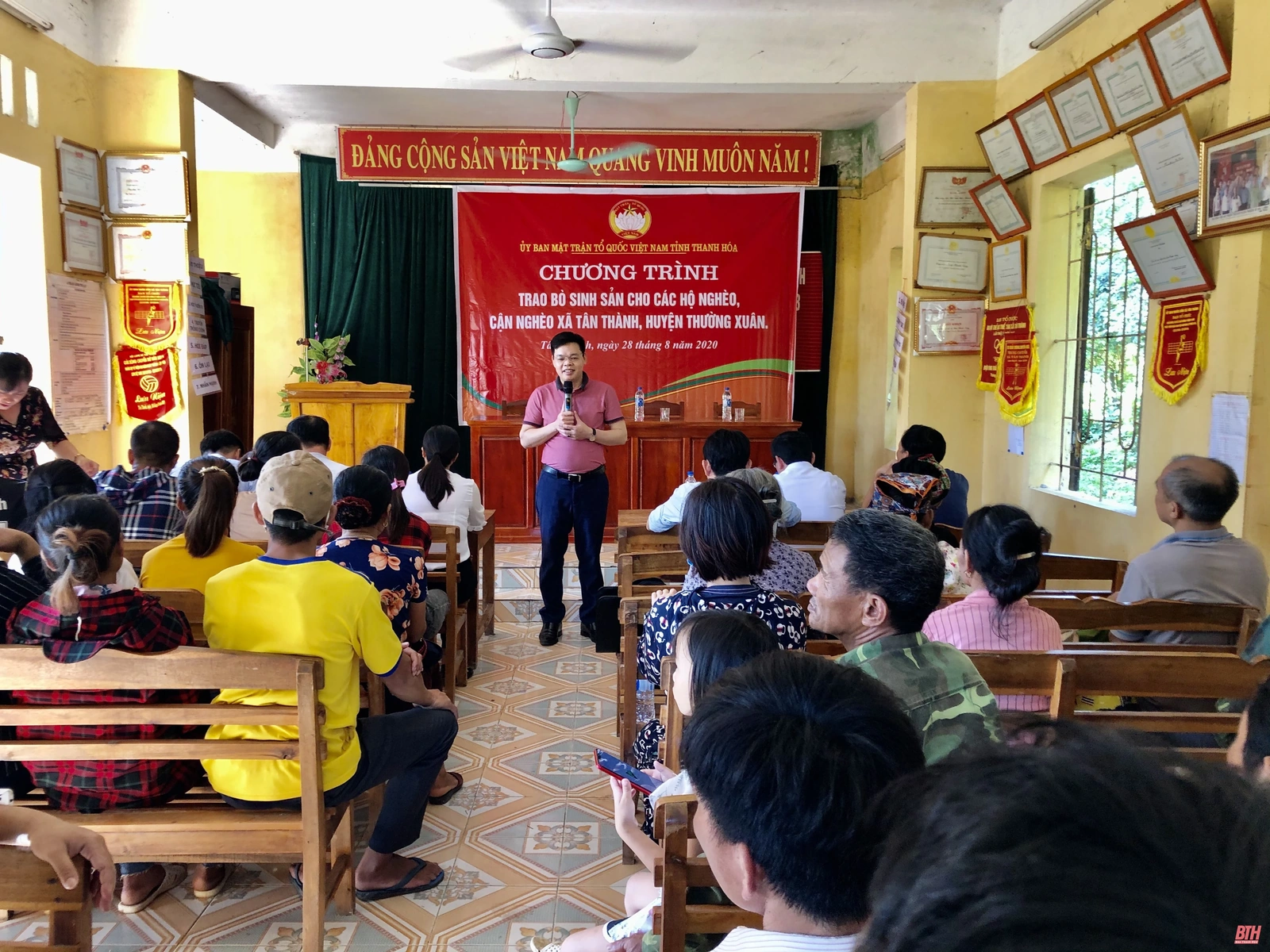 Trao bò cho 36 hộ nghèo và cận nghèo xã Tân Thành, huyện Thường Xuân