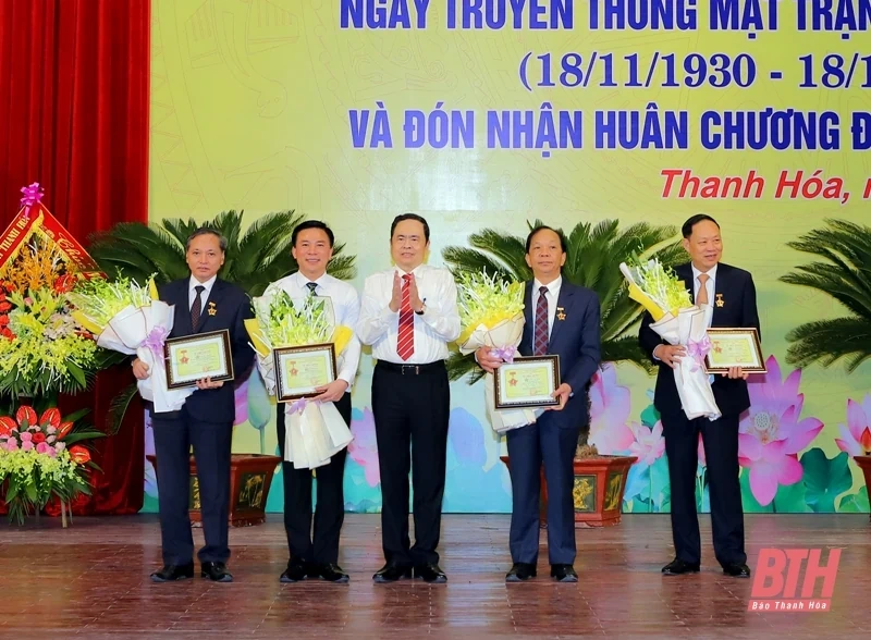 Kỷ niệm 90 năm Ngày thành lập Mặt trận Dân tộc thống nhất Việt Nam và đón nhận Huân chương Độc lập hạng Nhất
