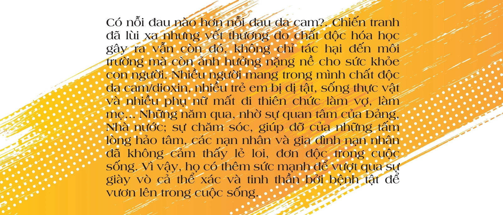 [E-Magazine] - Chung tay xoa dịu nỗi đau da cam