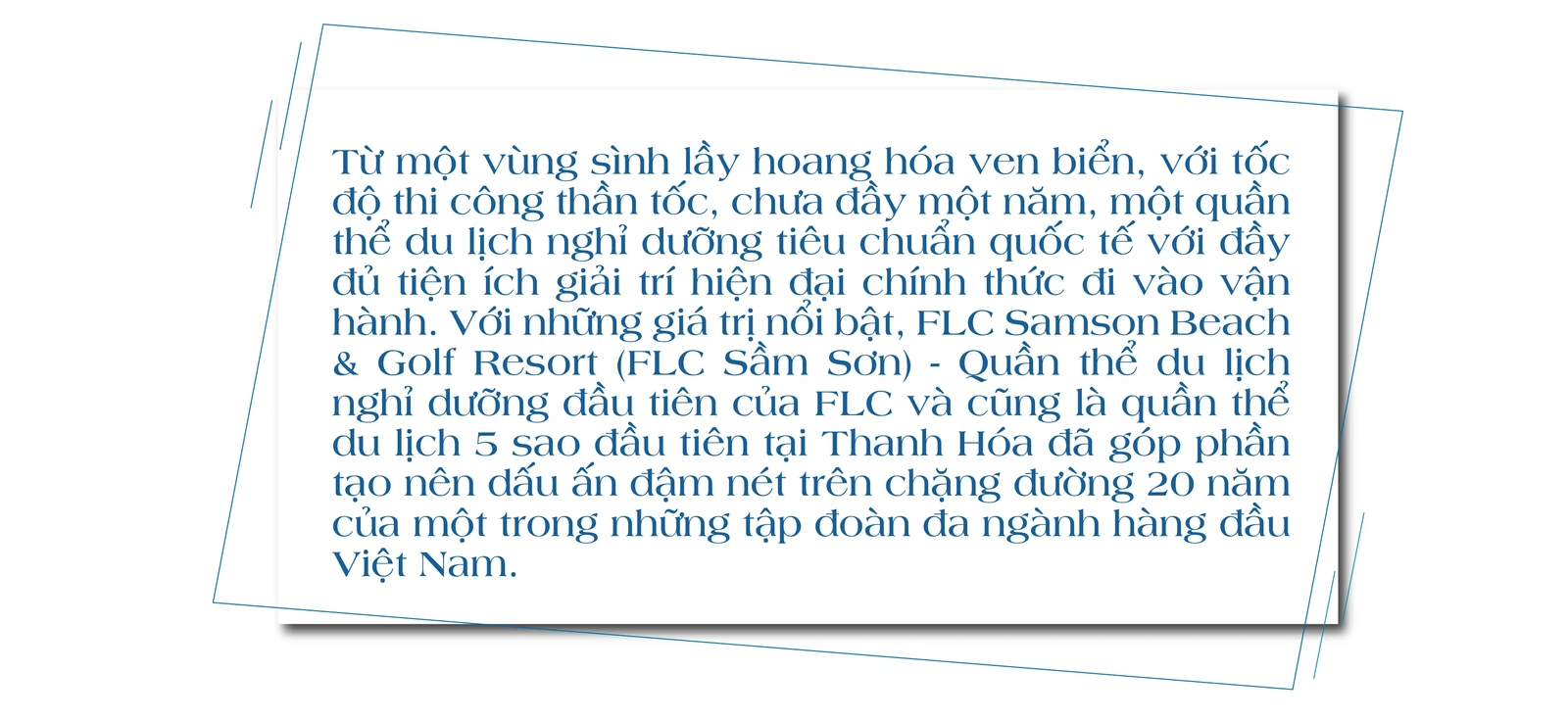 [E-Magazine] - Dấu ấn FLC trên mảnh đất xứ Thanh