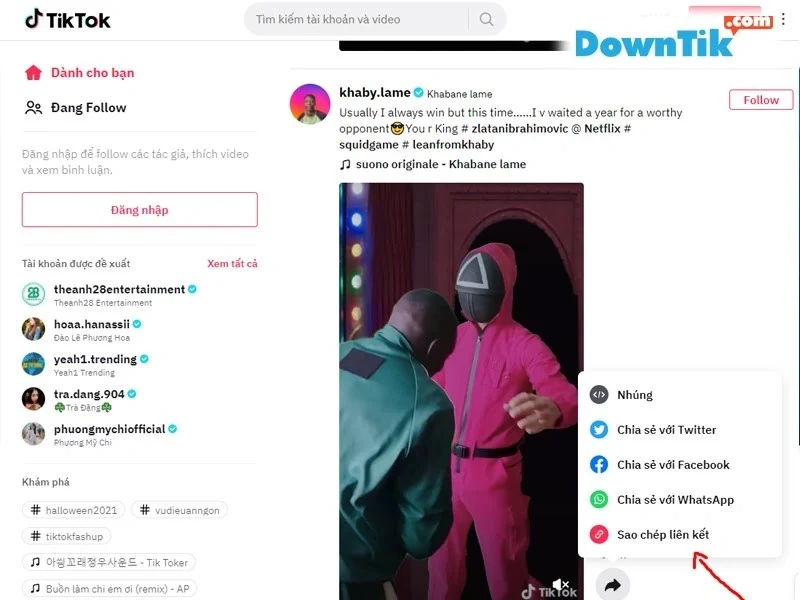 DownTik - Ứng dụng tải video trên tiktok tiện dụng, miễn phí