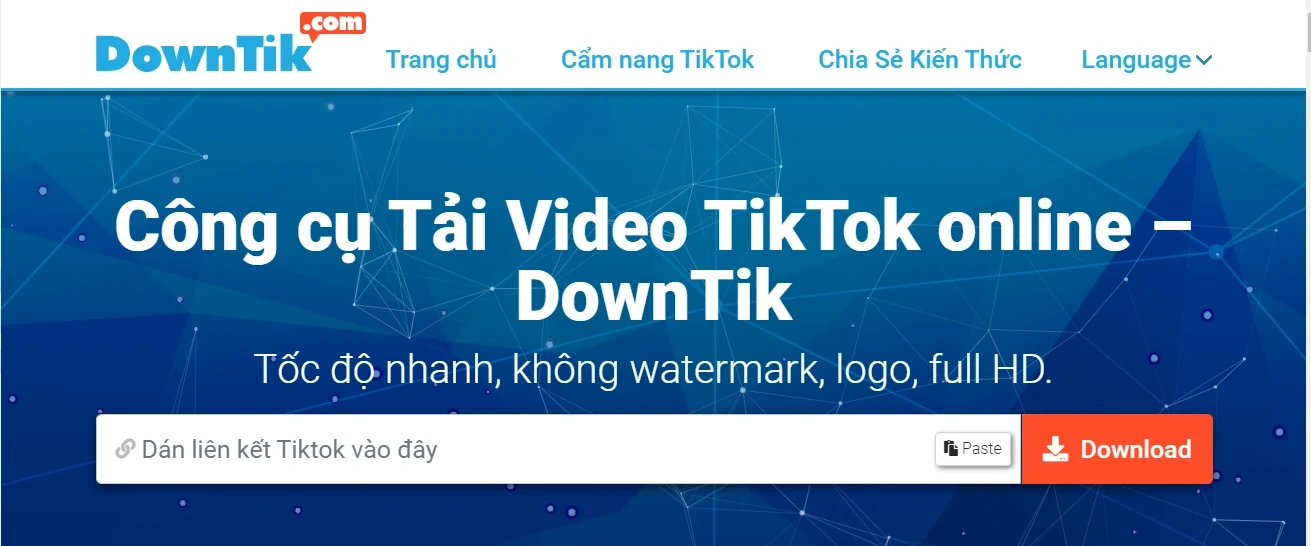 DownTik - Ứng dụng tải video trên tiktok tiện dụng, miễn phí