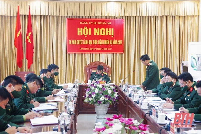 Đảng ủy Sư đoàn 341 ra Nghị quyết lãnh đạo thực hiện nhiệm vụ năm 2022