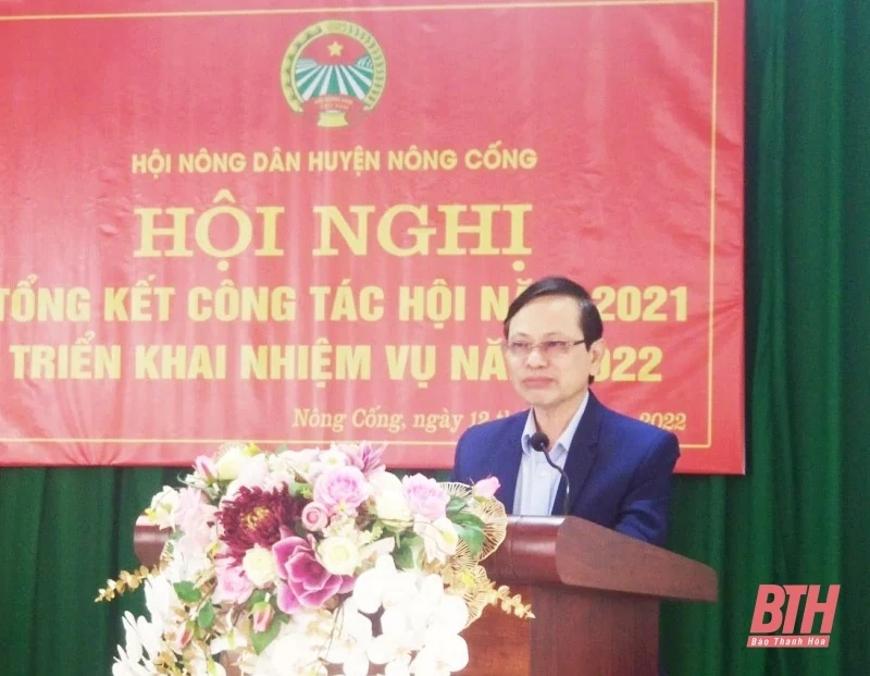 Hội Nông dân huyện Nông Cống tổng kết hoạt động hội năm 2021, triển khai nhiệm vụ 2022