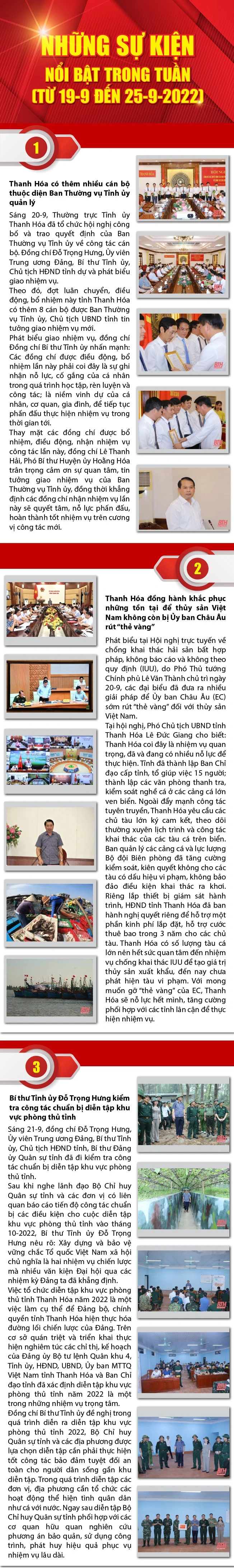 [Infographics] - Những sự kiện nổi bật trong tuần