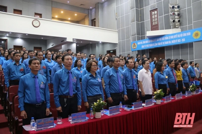 Đại hội đại biểu Công đoàn Công ty CP Môi trường và Công trình đô thị Thanh Hóa