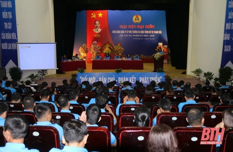 Đại hội đại biểu Công đoàn Công ty CP Môi trường và Công trình đô thị Thanh Hóa