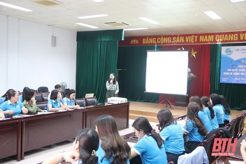 Tập huấn công tác kiểm tra, giám sát, giải quyết khiếu nại, tố cáo và thi hành kỷ luật trong hệ thống Hội LHPN Việt Nam