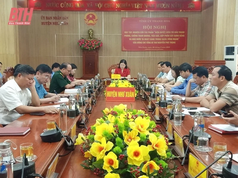 Thanh Hóa học tập, nghiên cứu tác phẩm “Kiên quyết, kiên trì đấu tranh phòng, chống tham nhũng, tiêu cực, góp phần xây dựng Đảng và Nhà nước ta ngày càng trong sạch, vững mạnh” của Tổng Bí thư Nguyễn Phú Trọng