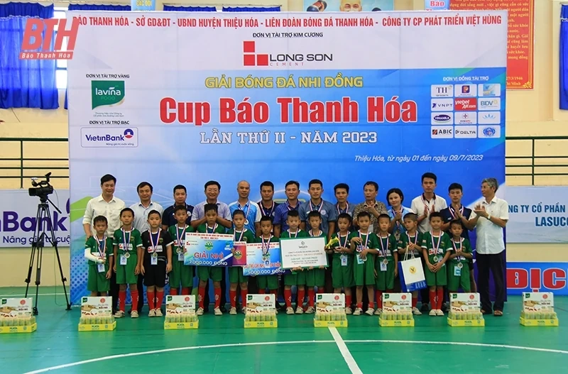 U8 Thạch Thành và U10 TP Thanh Hóa vô địch Giải Bóng đá Nhi đồng Cúp Báo Thanh Hóa lần thứ II - năm 2023