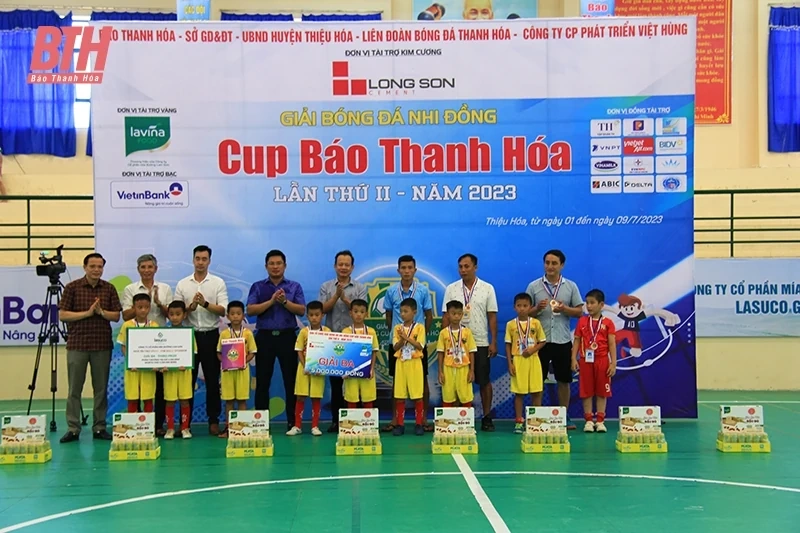 U8 Thạch Thành và U10 TP Thanh Hóa vô địch Giải Bóng đá Nhi đồng Cúp Báo Thanh Hóa lần thứ II - năm 2023