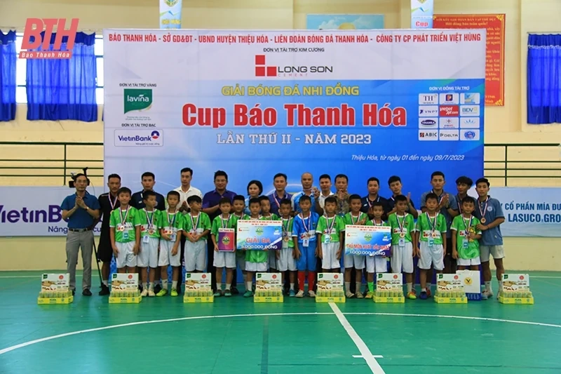 U8 Thạch Thành và U10 TP Thanh Hóa vô địch Giải Bóng đá Nhi đồng Cúp Báo Thanh Hóa lần thứ II - năm 2023