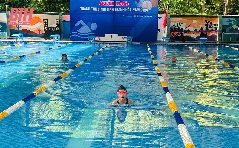 Sôi nổi Giải bơi thanh thiếu nhi tỉnh Thanh Hóa năm 2024