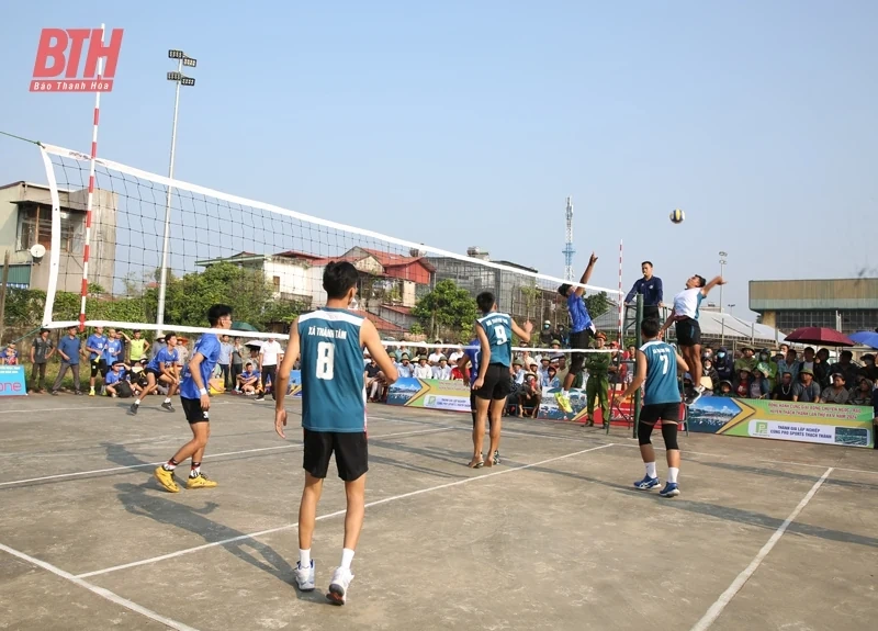 Thạch Thành: Hấp dẫn Giải bóng chuyền Ngọc Trạo năm 2024