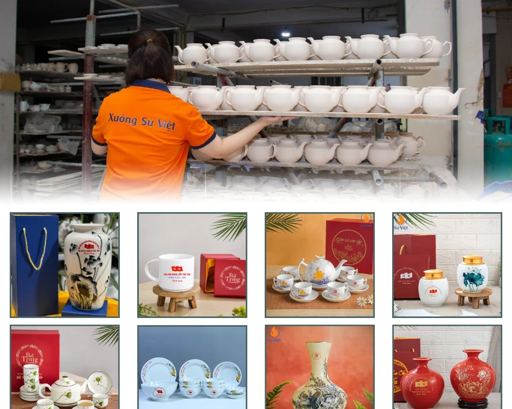 Ấm chén in logo - Giải pháp quà tặng ý nghĩa