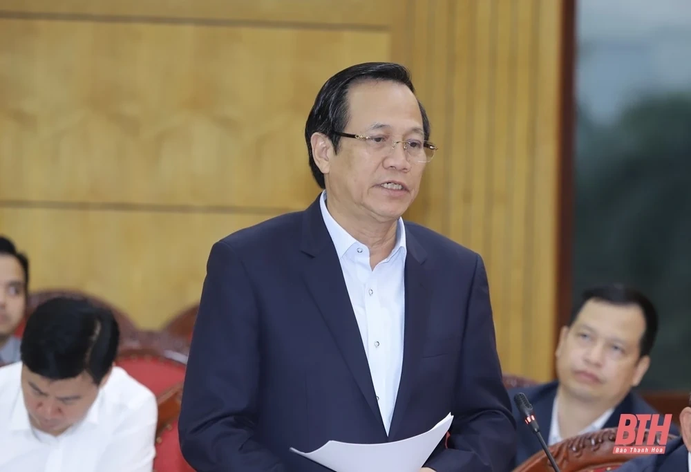 Chủ tịch nước Lương Cường làm việc với Ban Thường vụ Tỉnh uỷ Thanh Hoá