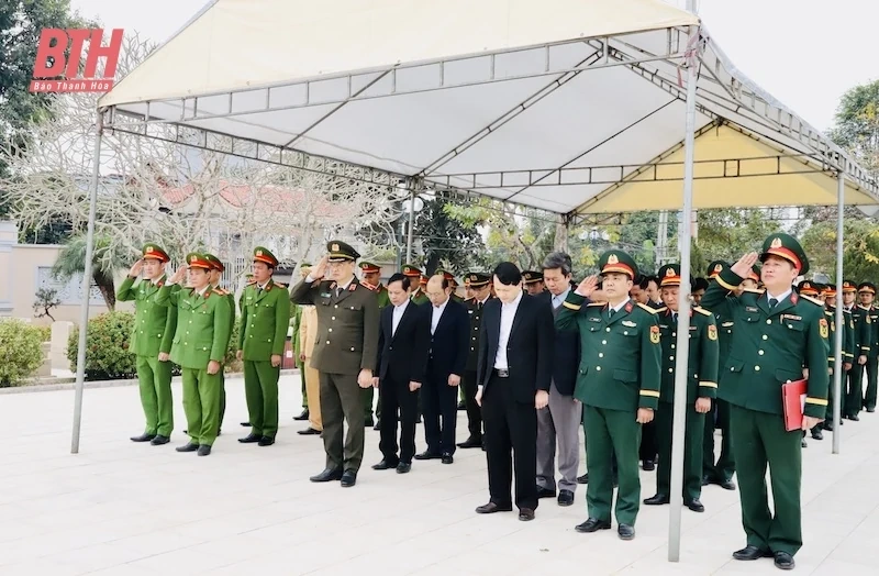 Thiếu tướng Trần Phú Hà, Giám đốc Công an tỉnh thăm, kiểm tra tình hình sản xuất, đời sống Nhân dân tại huyện Vĩnh Lộc