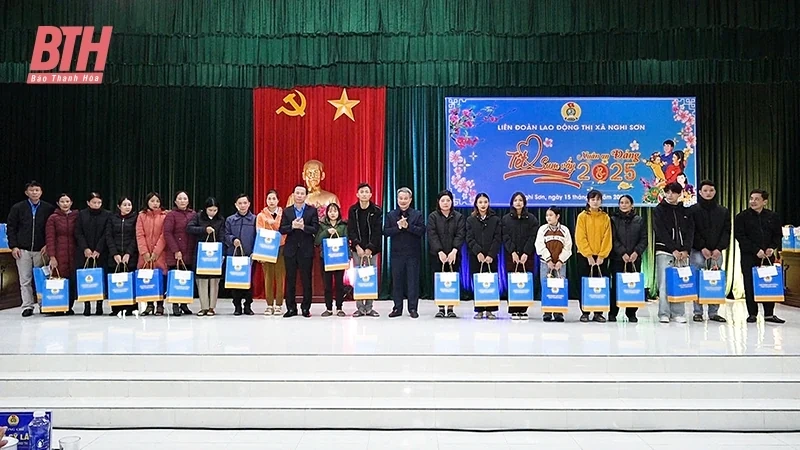 Thiết thực chương trình “Tết sum vầy - Xuân ơn Đảng” xuân Ất Tỵ năm 2025 tại thị xã Nghi Sơn