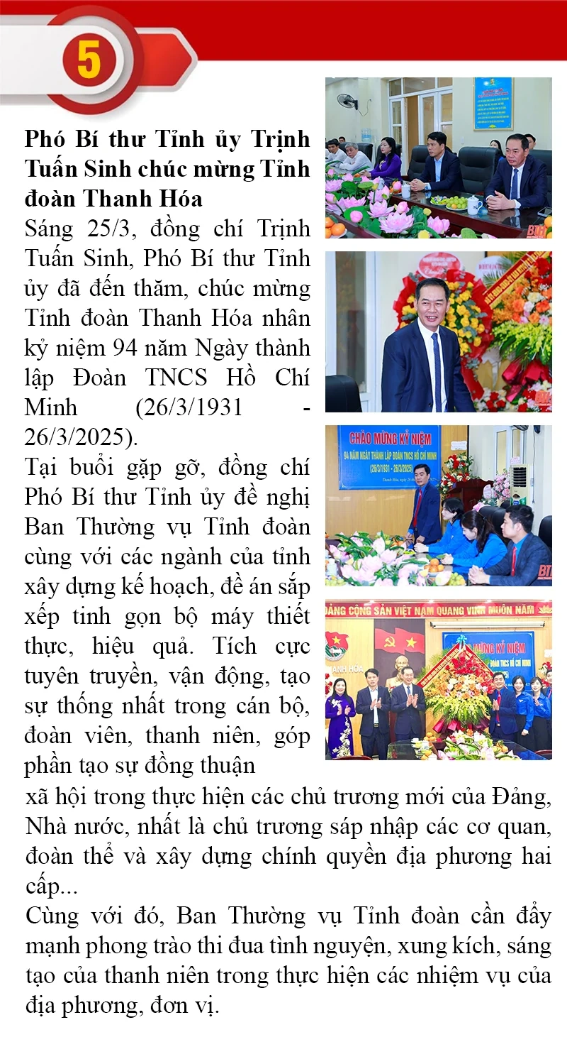 Những sự kiện nổi bật trong tuần