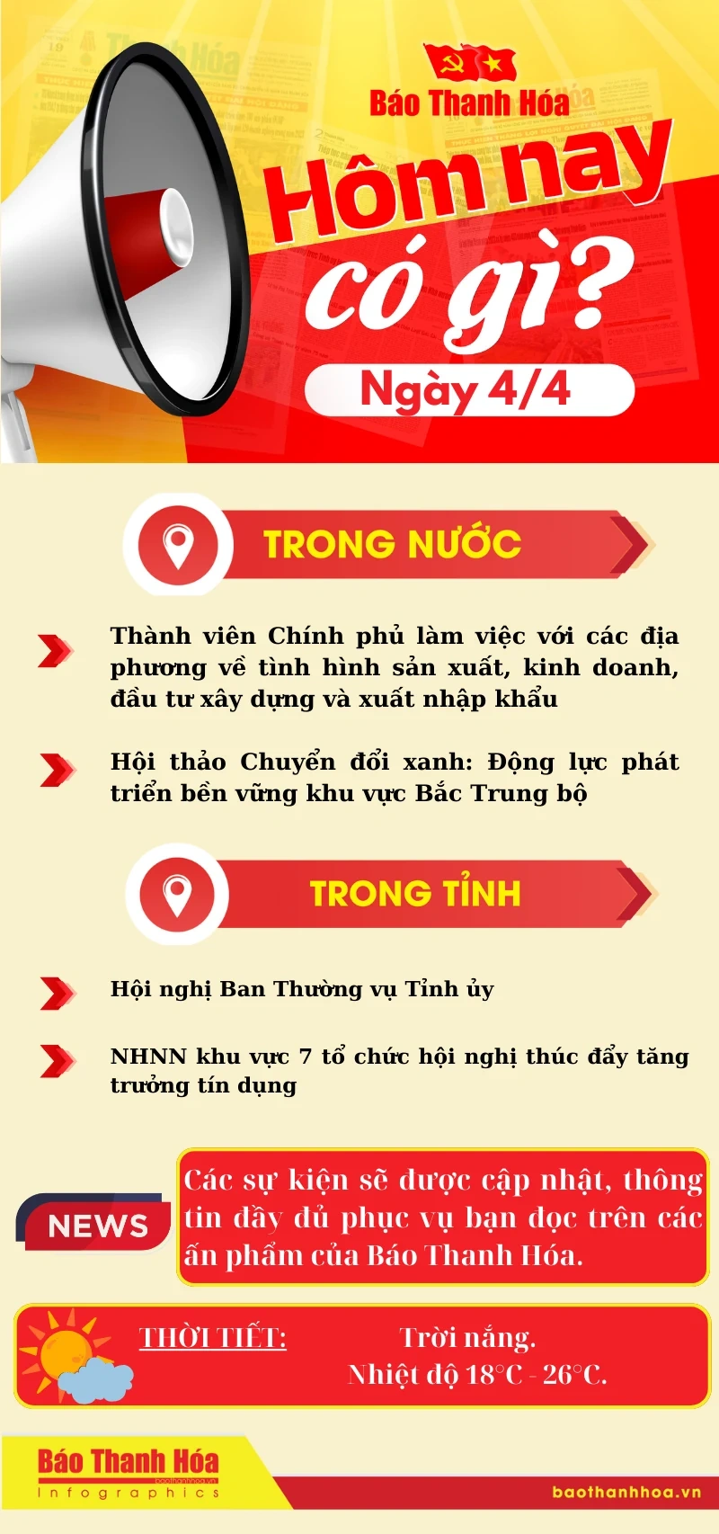 Hôm nay có gì? - Sự kiện nổi bật ngày 4/4/2025