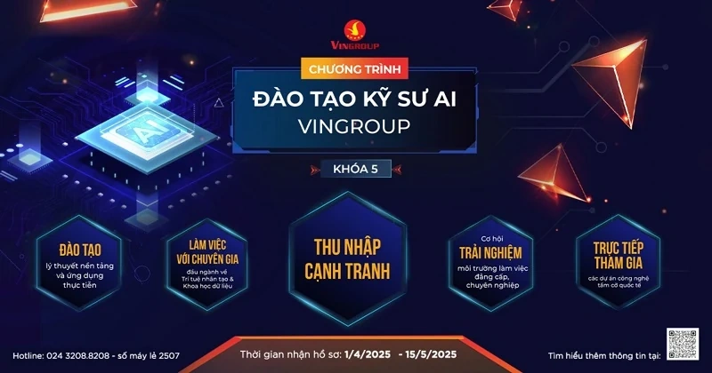 VinBigdata tuyển sinh Chương trình Đào tạo Kỹ sư AI Vingroup mùa 6 -2025