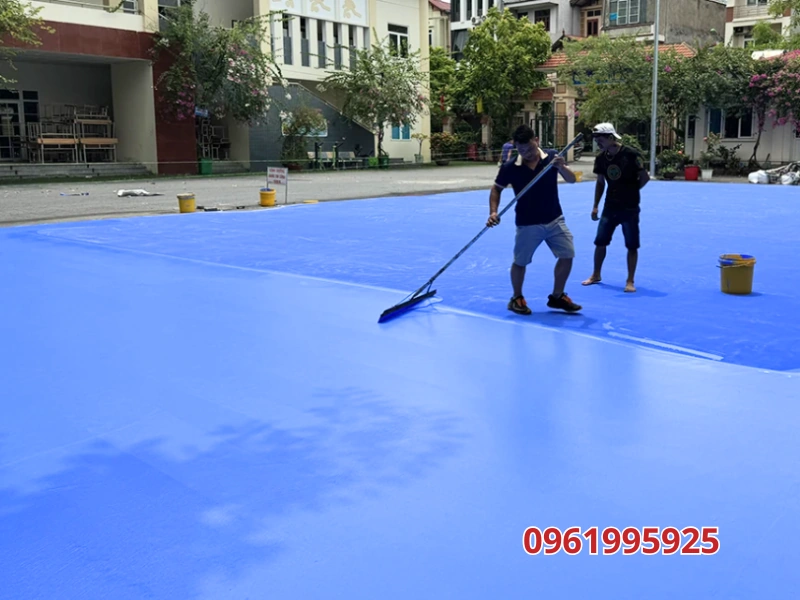 Quy trình thi công sân Pickleball ngoài trời chuẩn 7 bước
