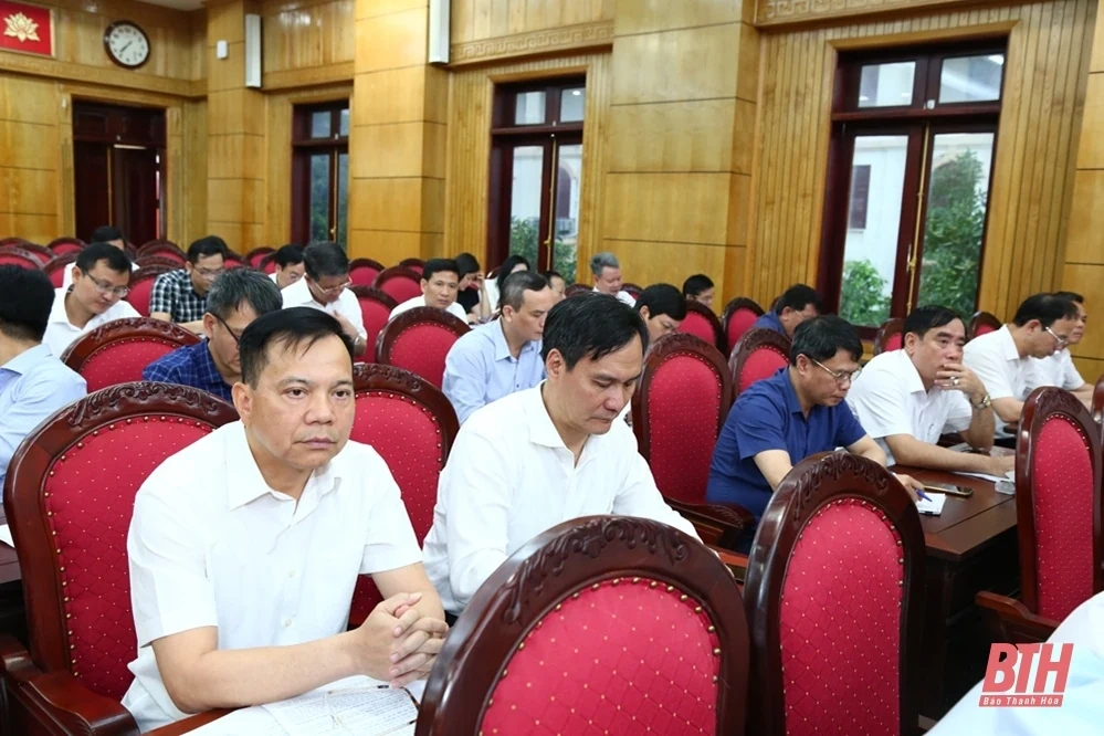 Lấy ý kiến dự thảo kế hoạch tổ chức Đại hội Đảng bộ các cấp tiến tới Đại hội đại biểu Đảng bộ tỉnh Thanh Hoá lần thứ XX, nhiệm kỳ 2025-2030