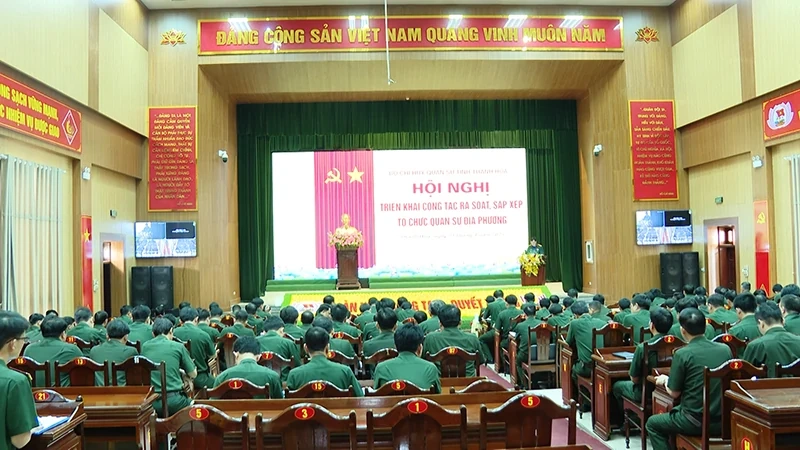 Bộ Chỉ huy Quân sự tỉnh triển khai công tác rà soát, sắp xếp tổ chức cơ quan quân sự địa phương