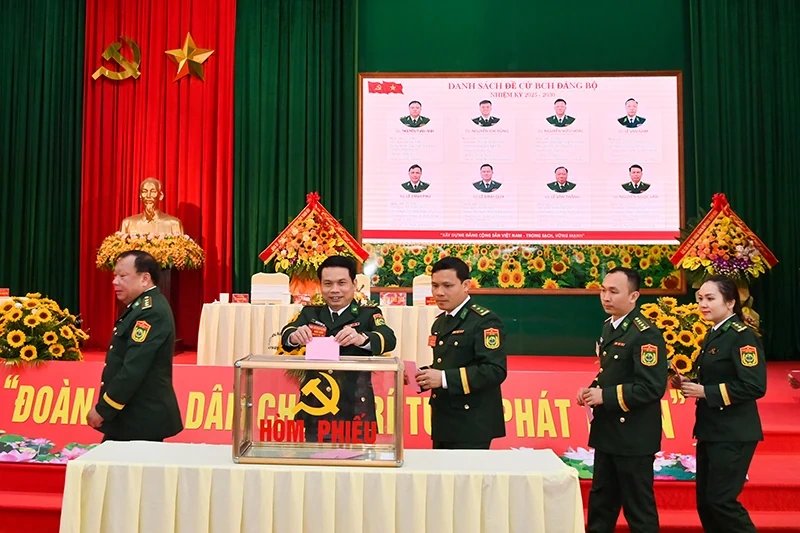 Đảng bộ Phòng Tham mưu Bộ đội Biên phòng tỉnh tổ chức Đại hội nhiệm kỳ 2025-2030